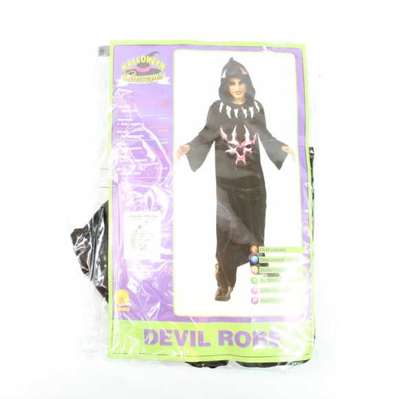 💚5/25 Youth Unisex Devil Robe Halloween Costume Med - Picture 1 of 5